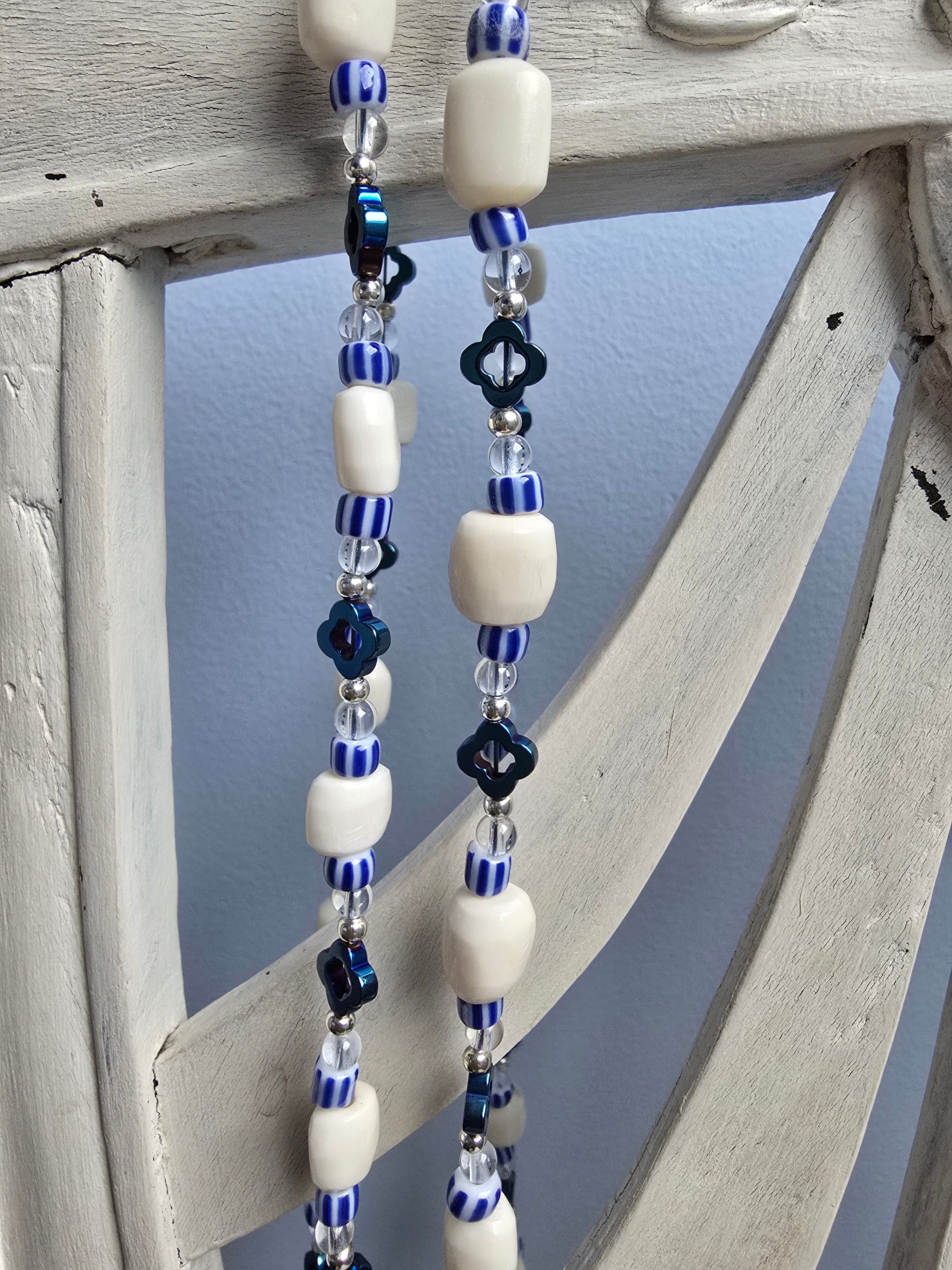 Bandoulière Rosa Corne dans les tons du Blue