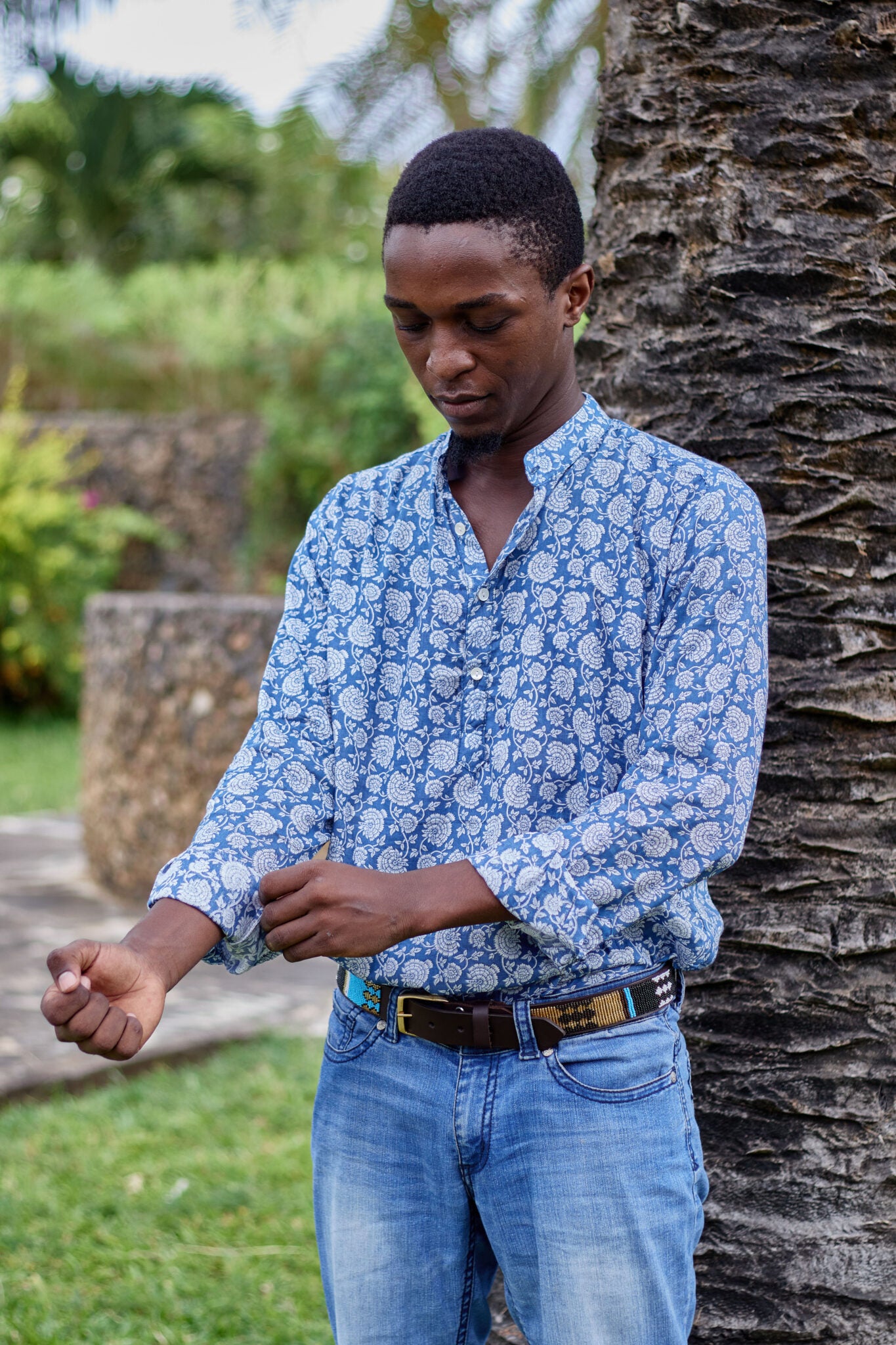 Chemise coton léger été homme en nuage de coton imprimés colorés