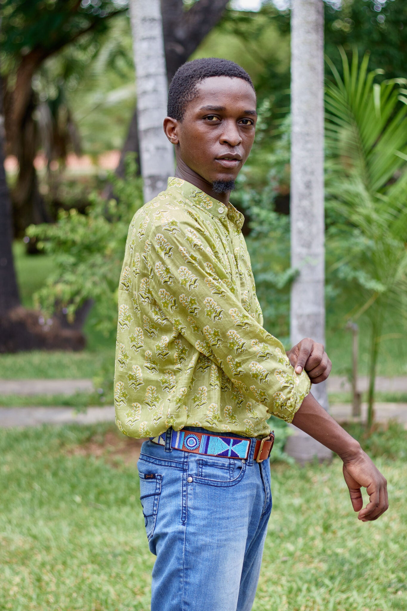 Chemise coton léger été homme en nuage de coton imprimés colorés