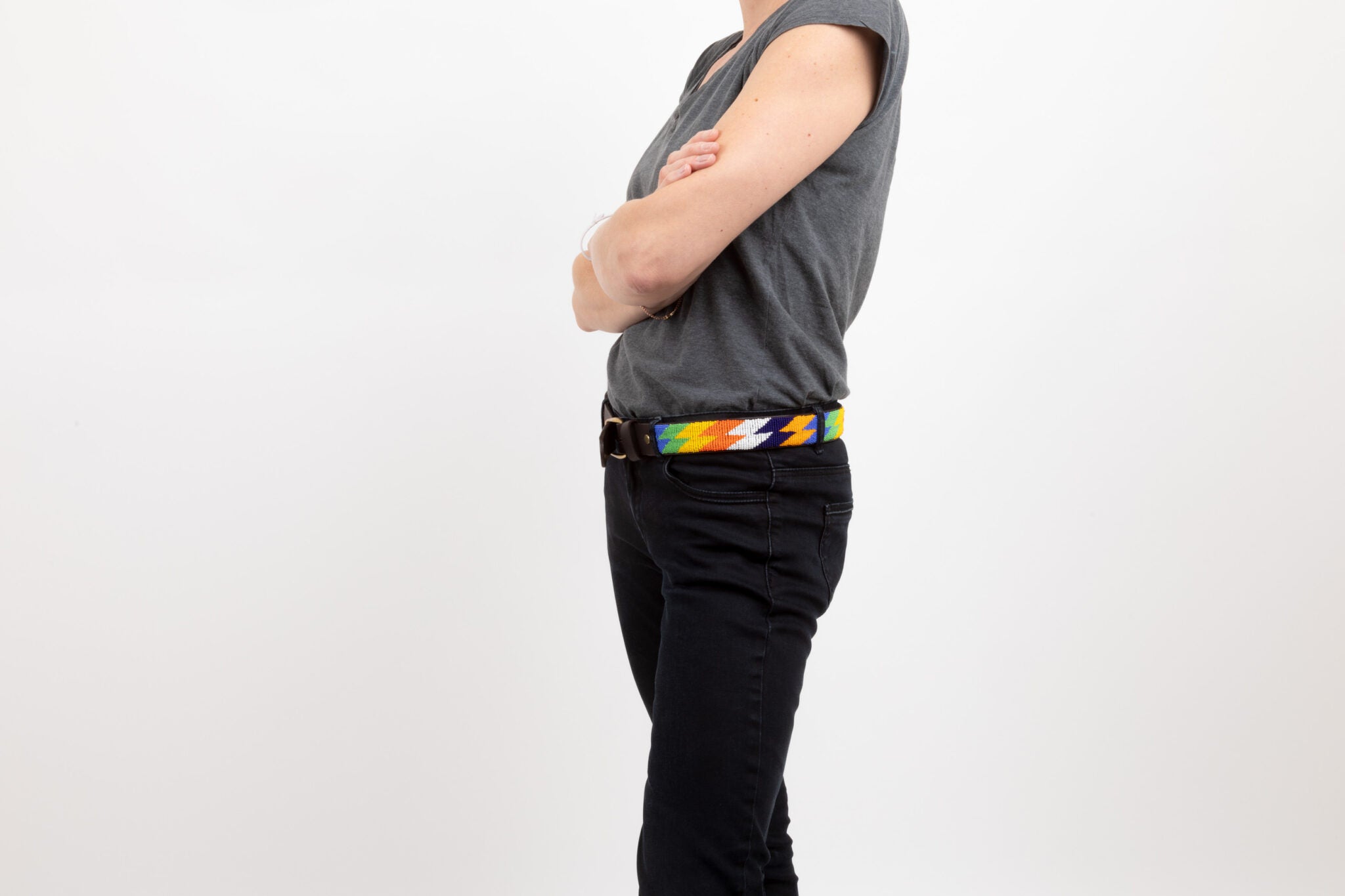 MiniRosa - Ceinture Motif Zeta Multicolore