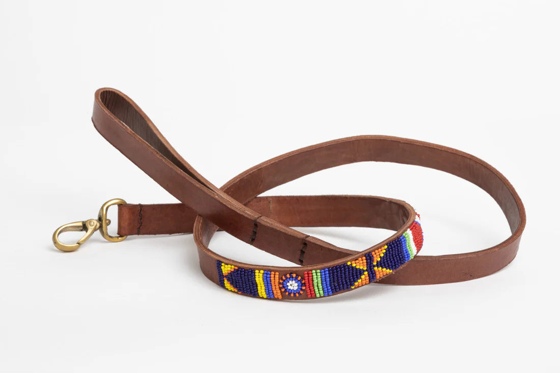 Laisse pour Chien & Chat Masaï - Geometric & Sun Multicolor