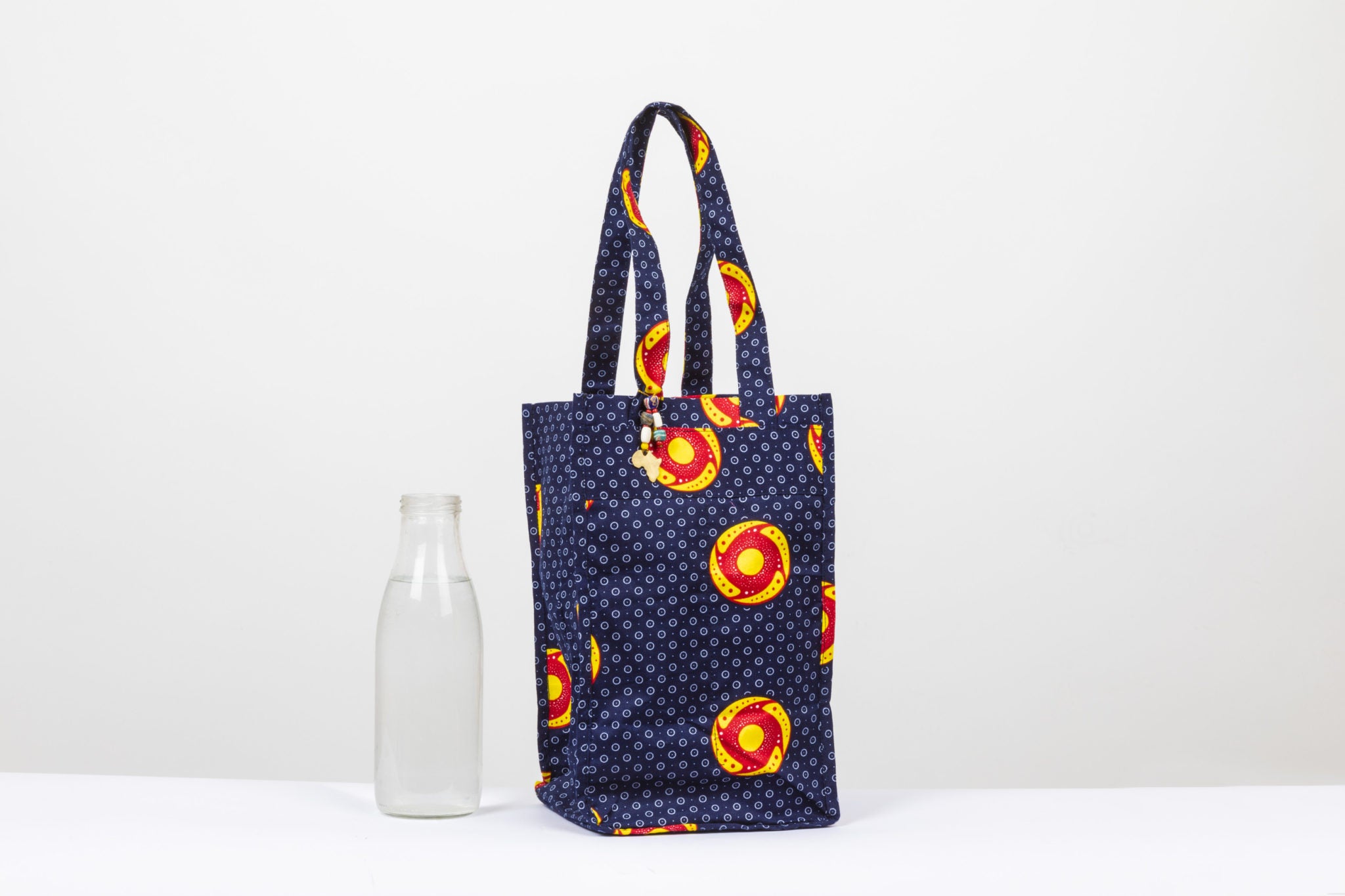 Porte bouteille tissu africain