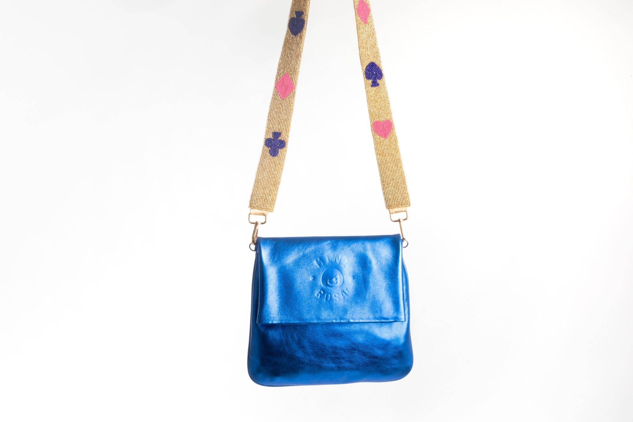 Superbe bandoulière, chaine pour téléphone, en perles colorées