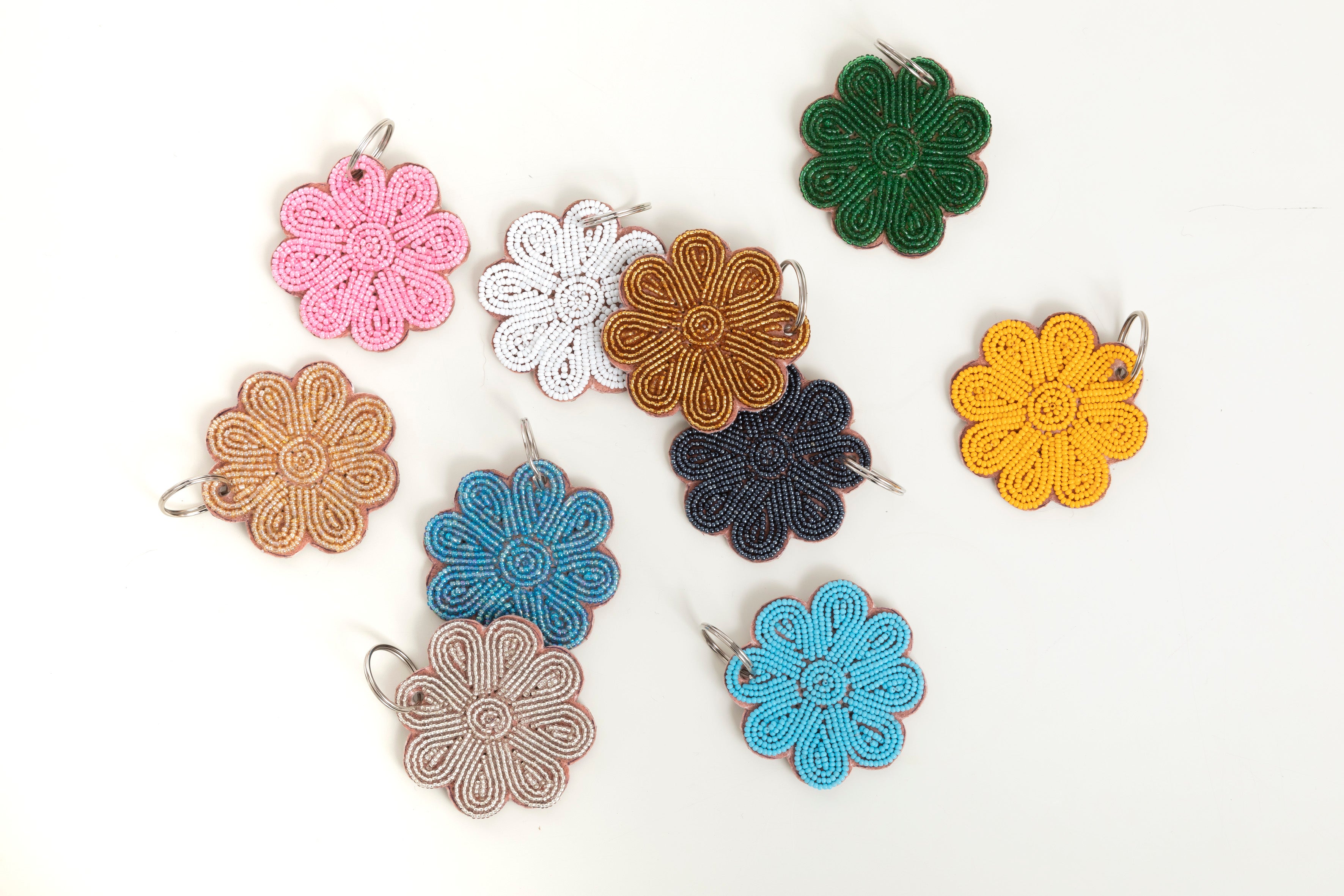 Porte-clés / Charms Fleurs