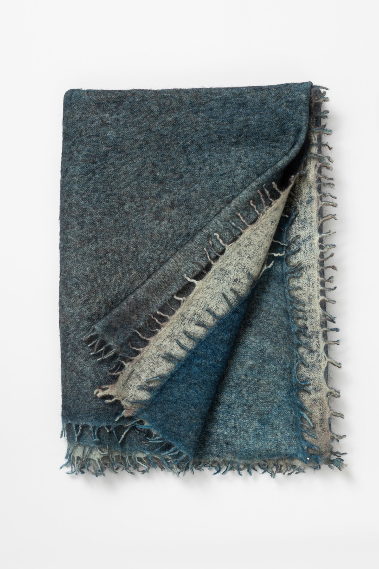 Echarpe en Cashmere Spray - Bleu