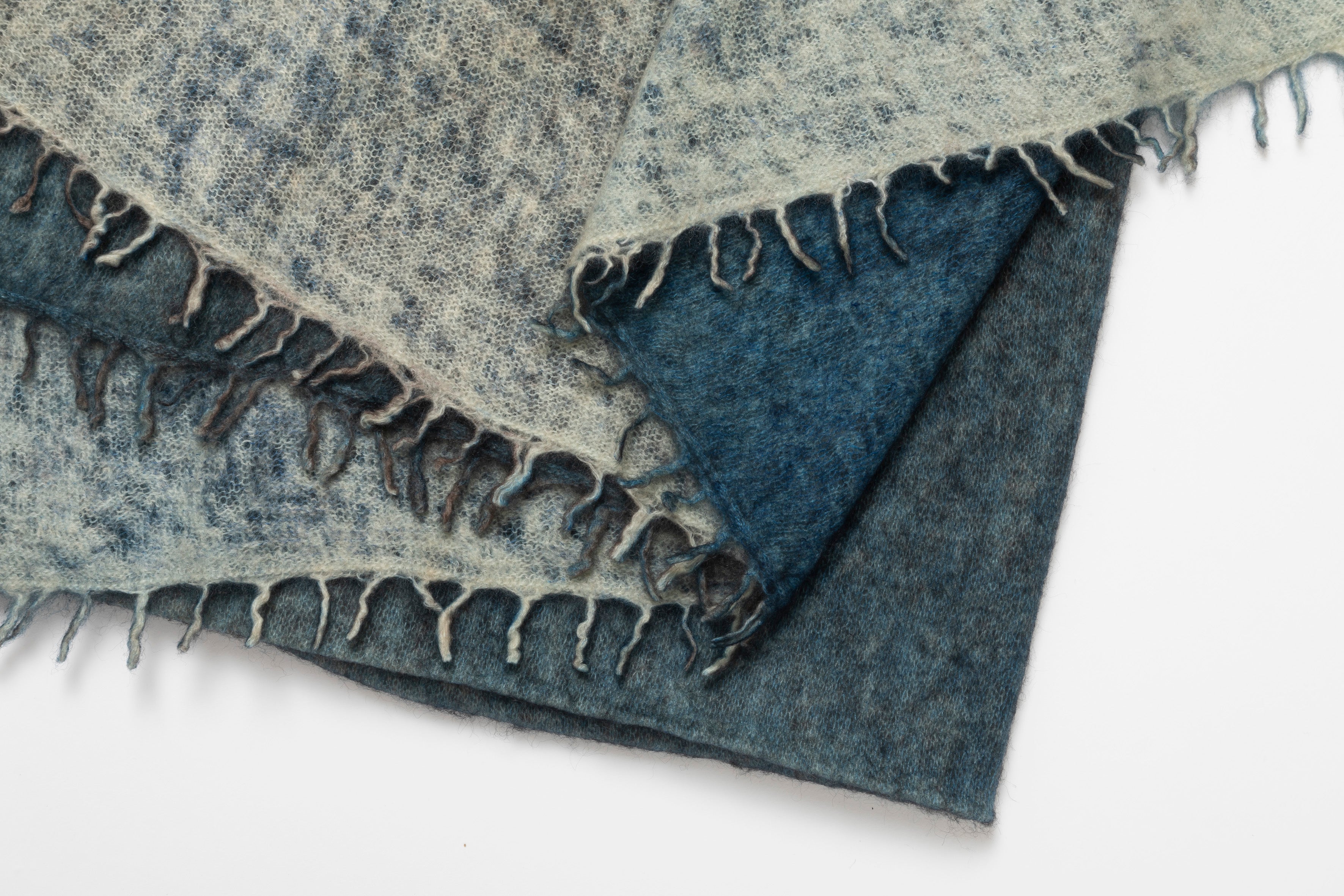 Echarpe en Cashmere Spray - Bleu