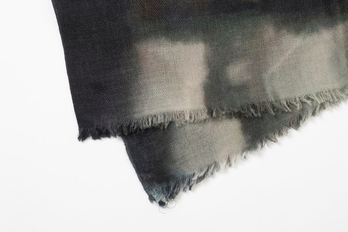 Echarpe en Cashmere Ultra Light - Tie & Dye Noir