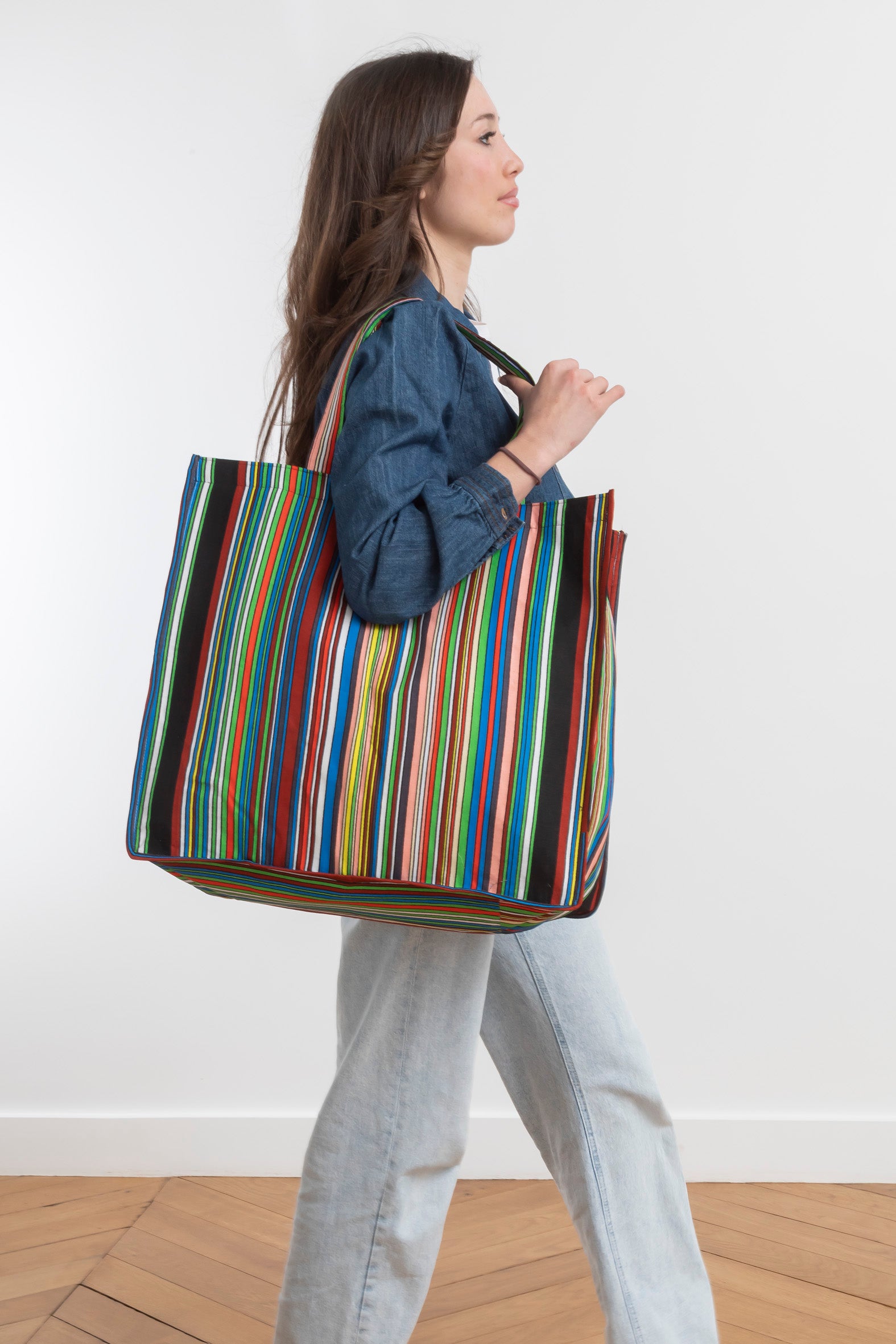 Cabas Bahati - Colorful Stripes