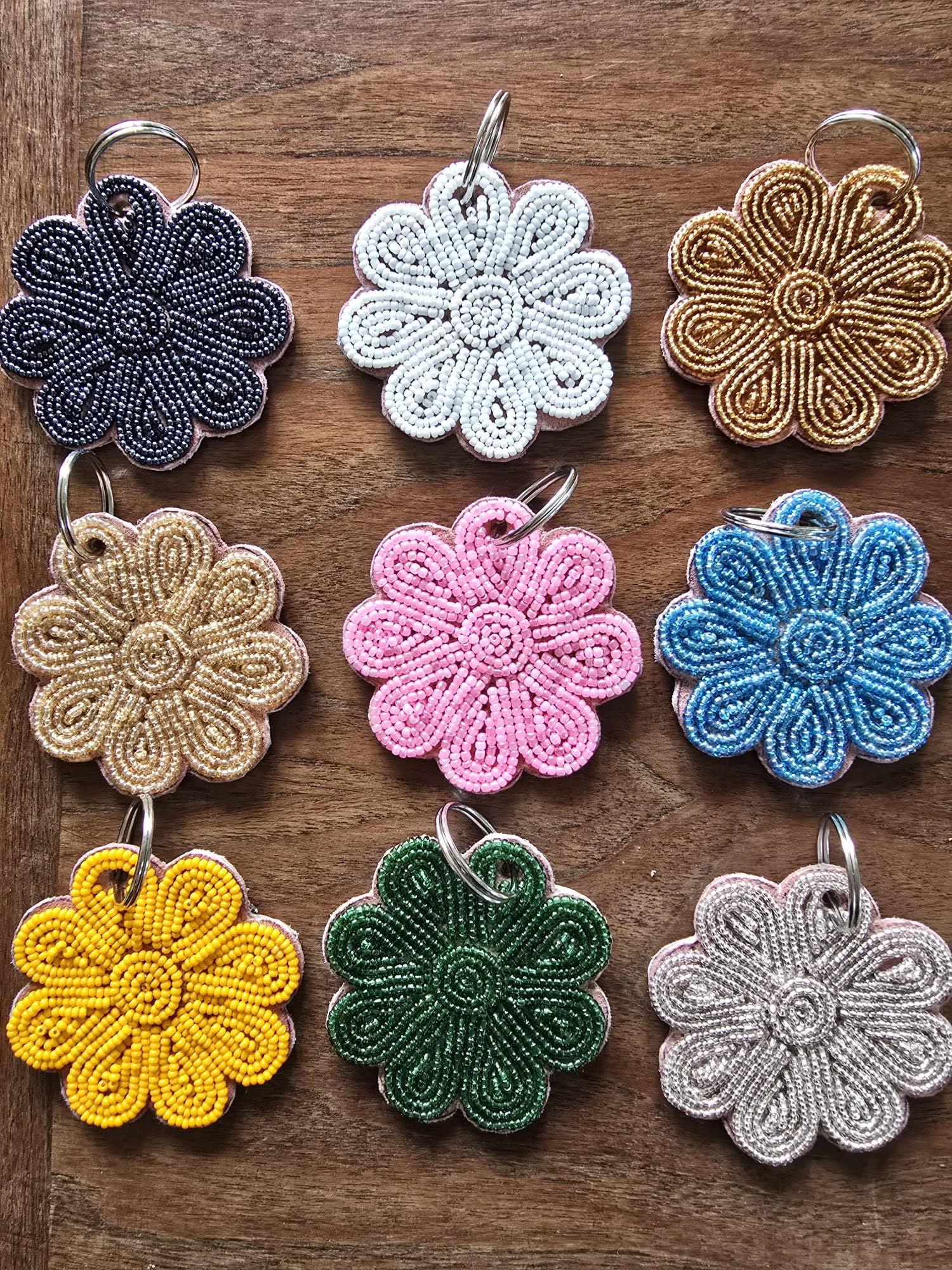 Porte-clés / Charms Fleurs