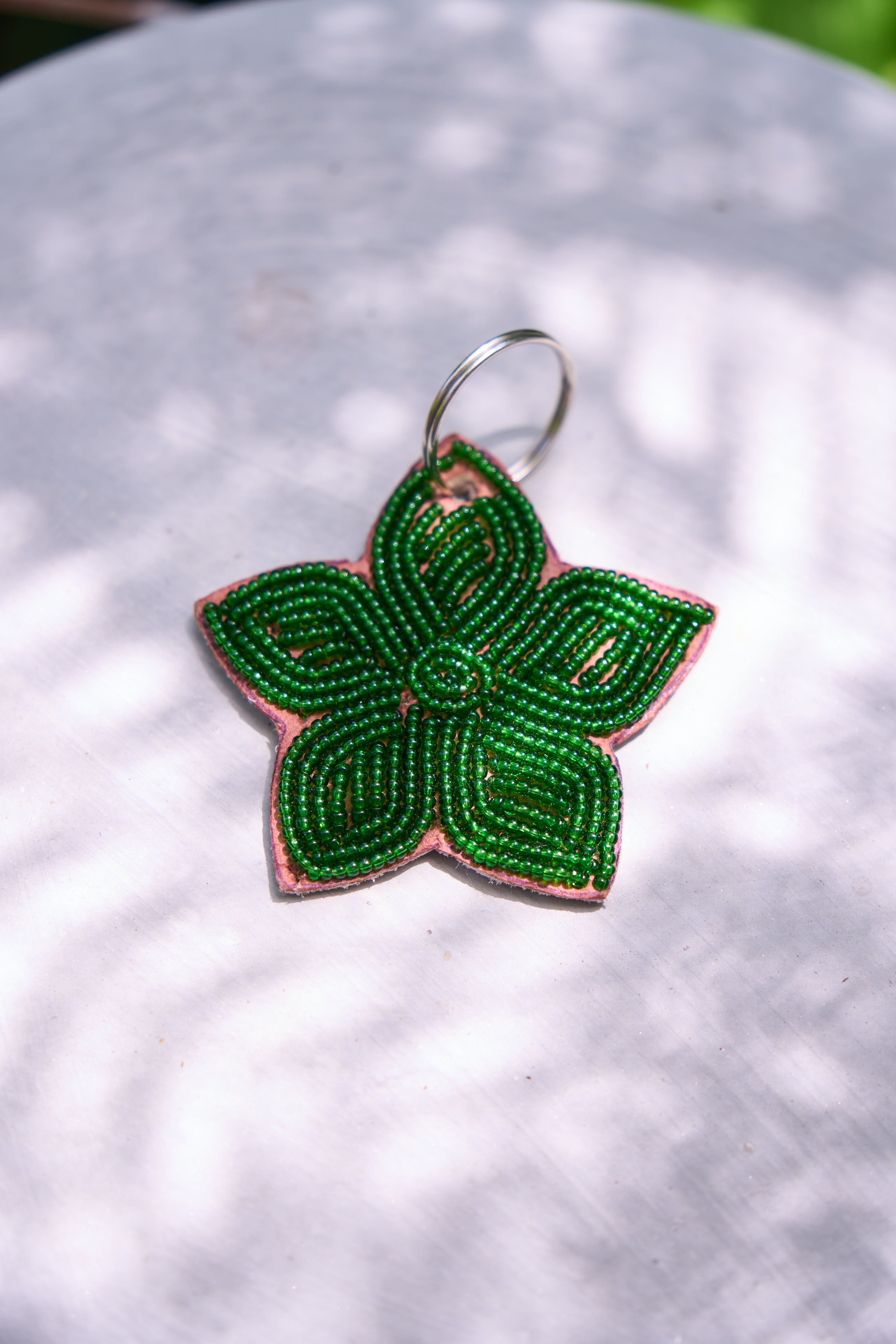 Porte-clés / Charms Fleurs de Noël