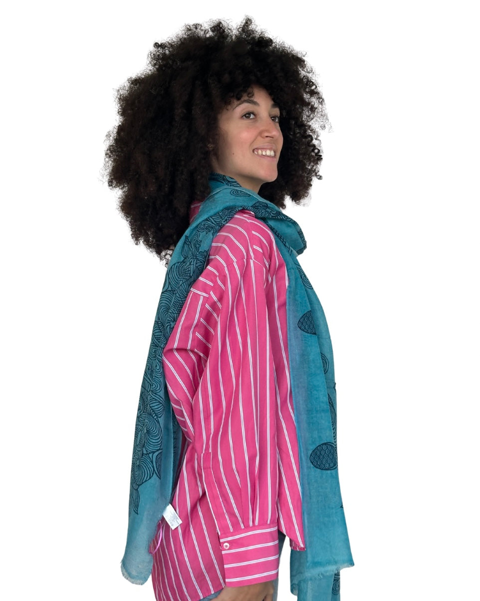Echarpe en Cashmere Ultra Light - Motifs Géometriques