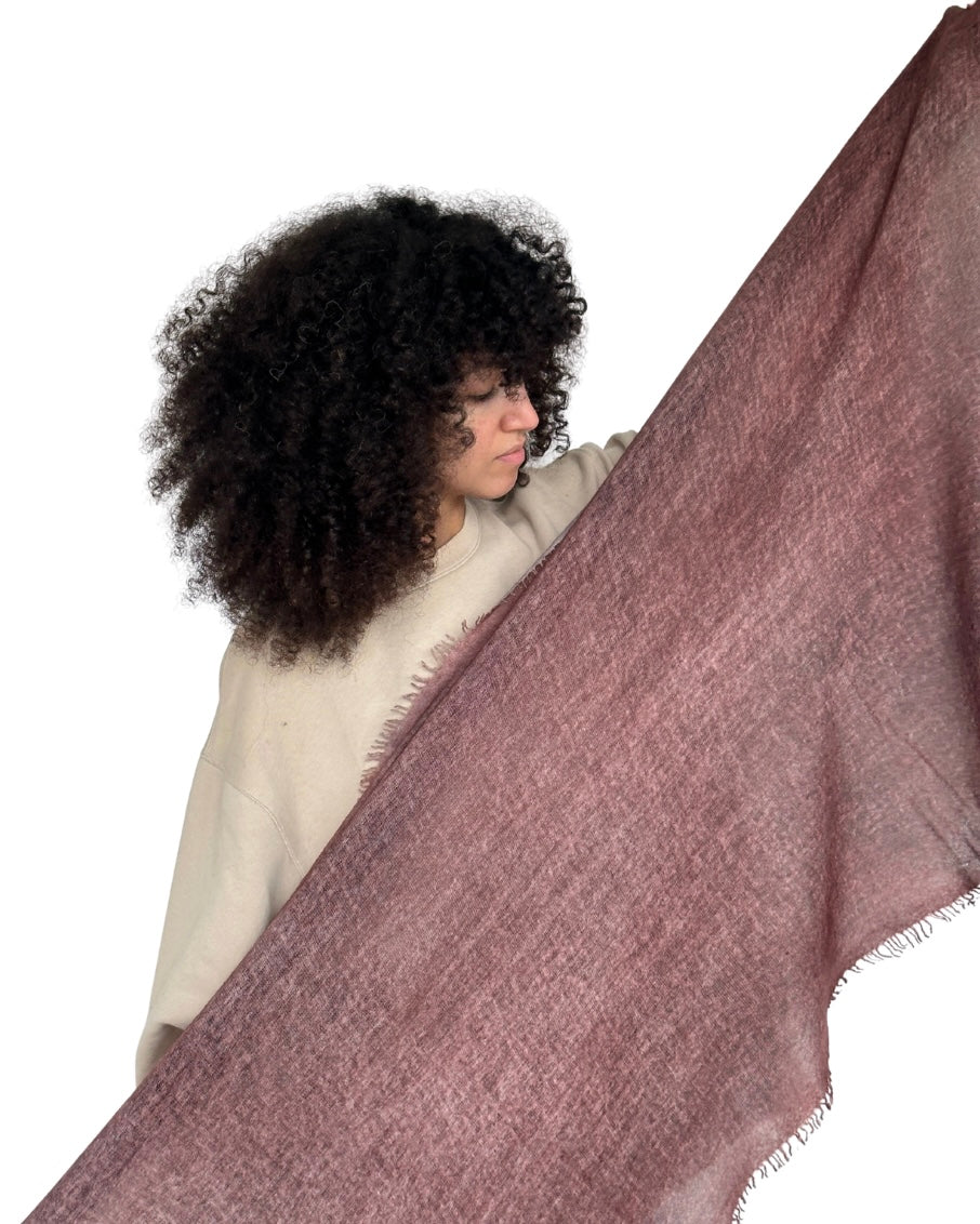 Echarpe en Cashmere Spray - Bordeaux