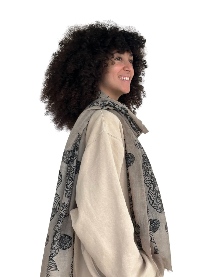 Echarpe en Cashmere Ultra Light - Motifs Géometriques