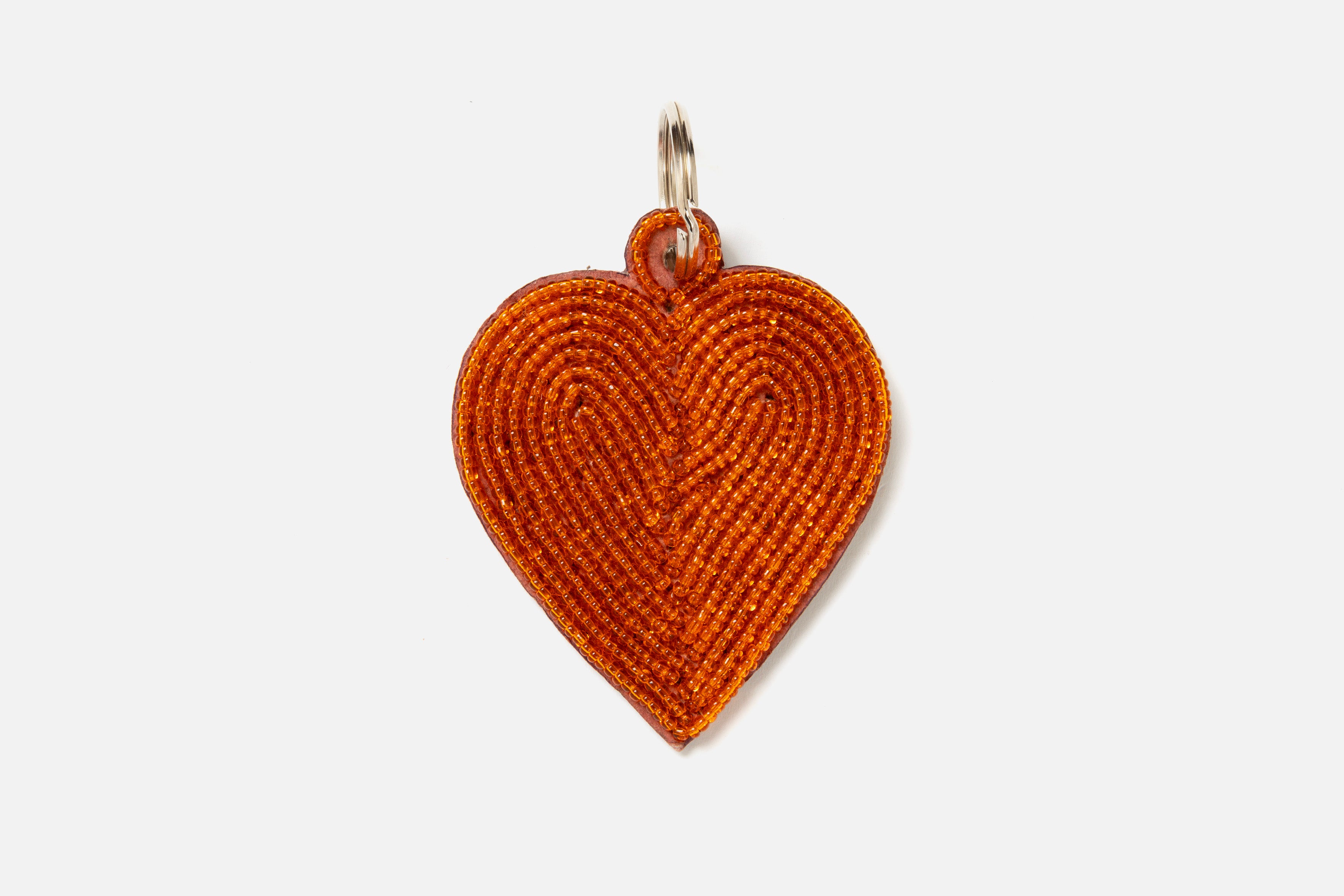 Porte-clés / Charms Cœurs Orange