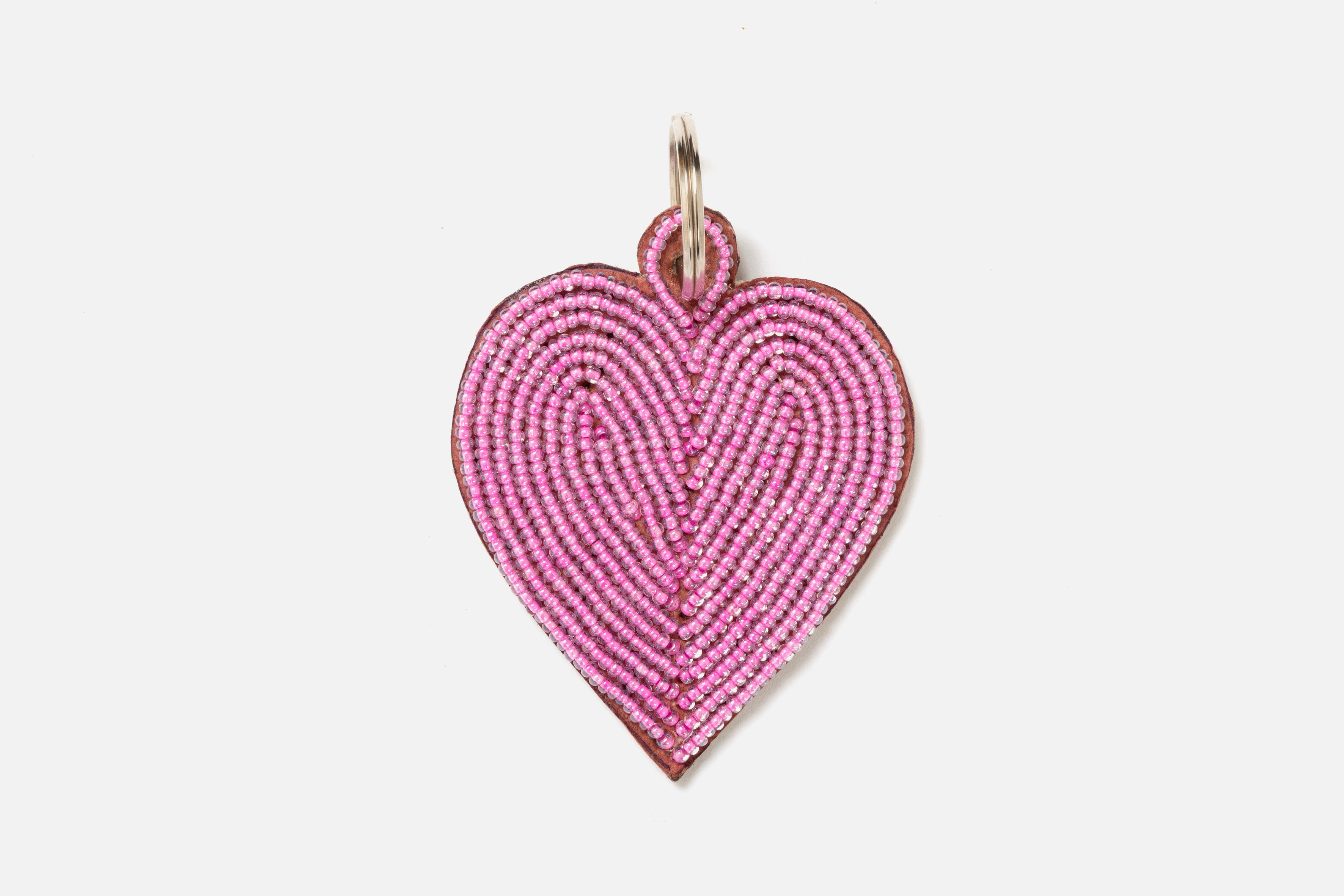 Porte-clés / Charms Cœurs Rose