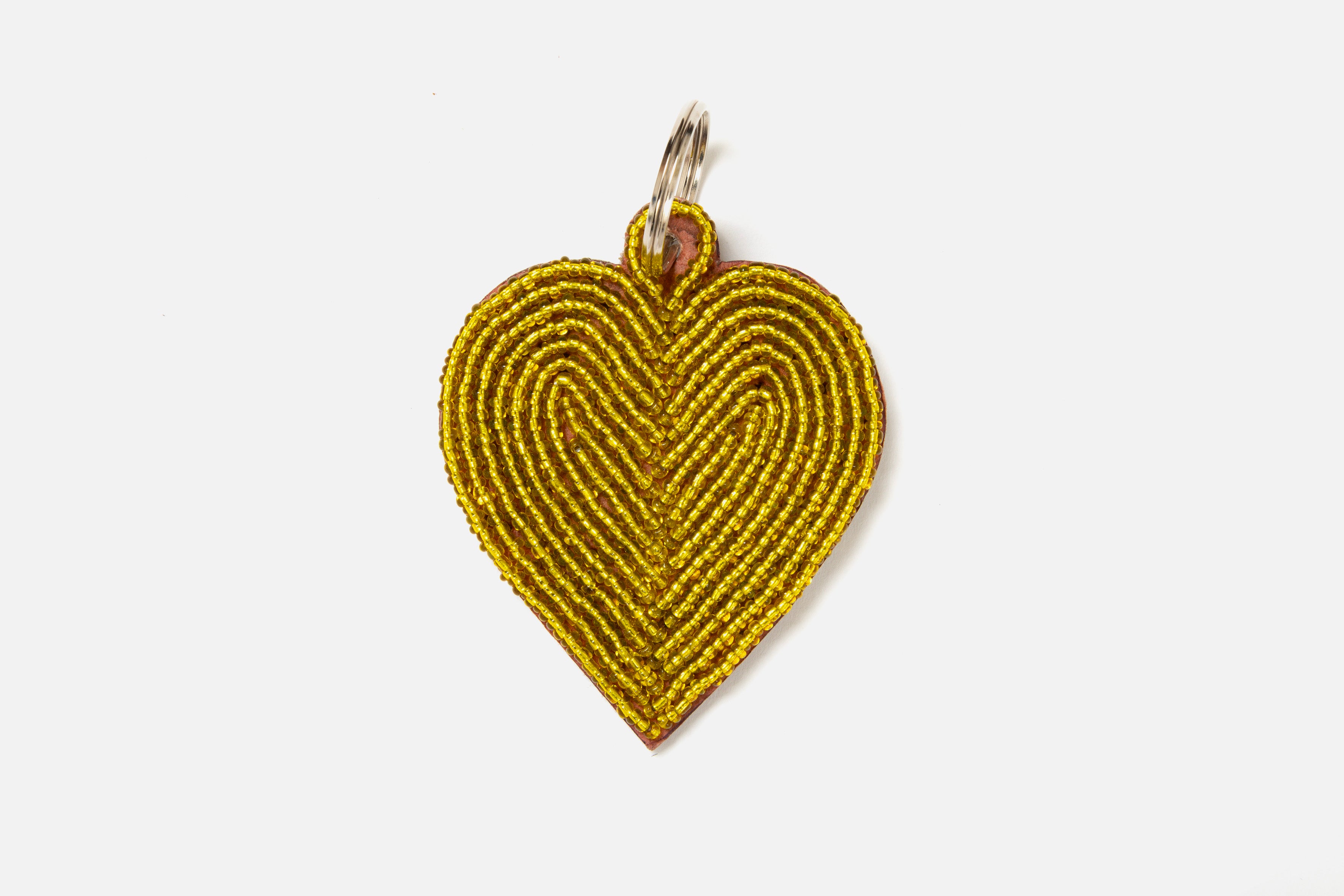 Porte-clés / Charms Cœurs Lime