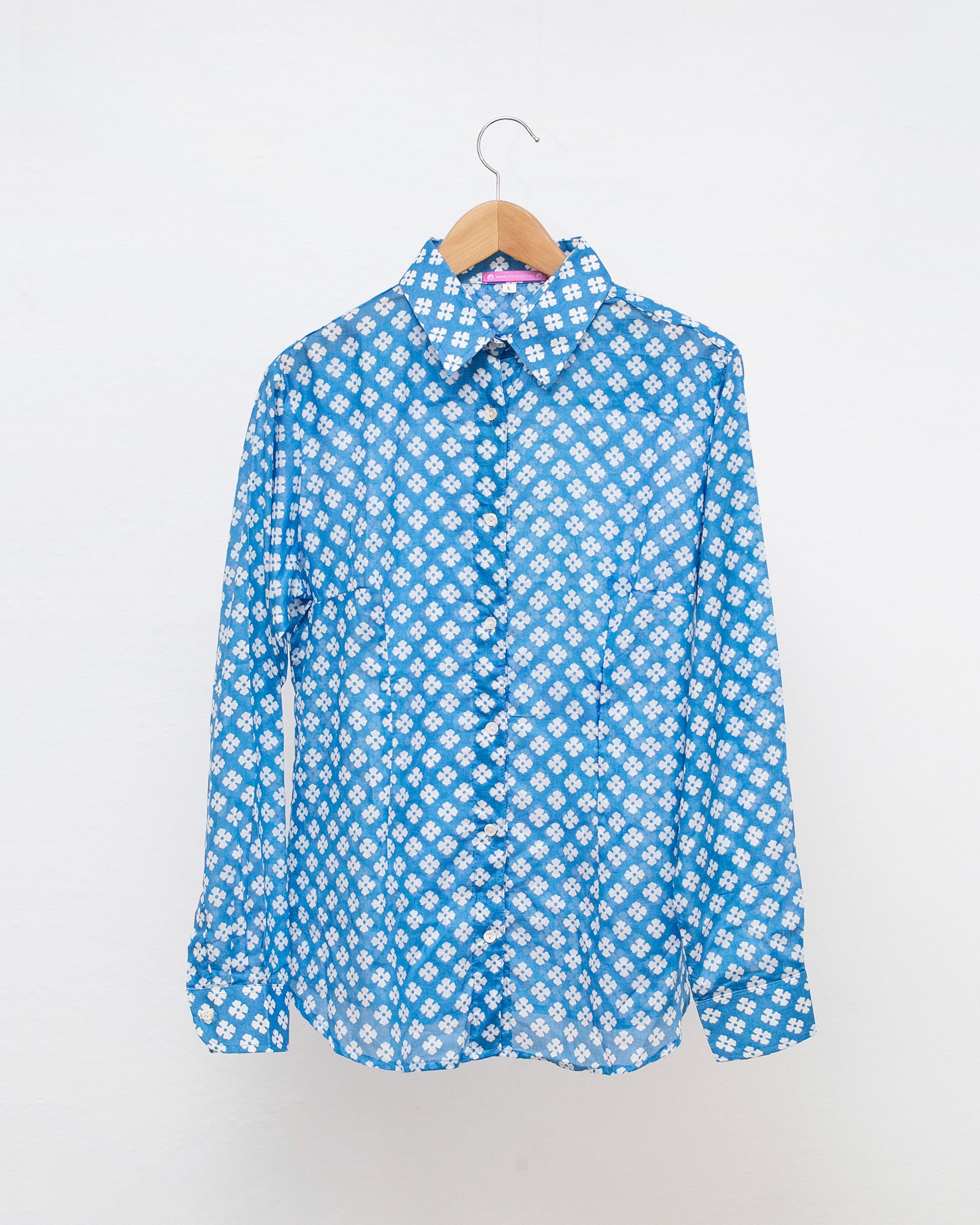 Chemise coton léger été femme et homme en nuage de coton imprimés colorés