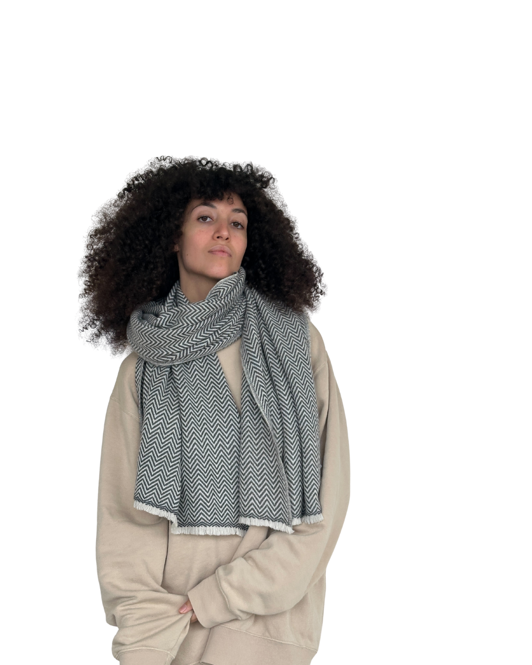Étole en Laine & Cashmere Mélisande - Gris