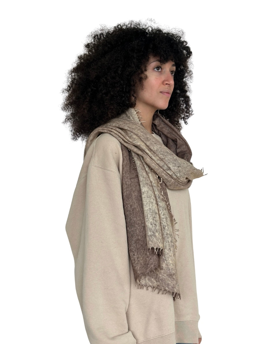 Echarpe en Cashmere Spray - Beige