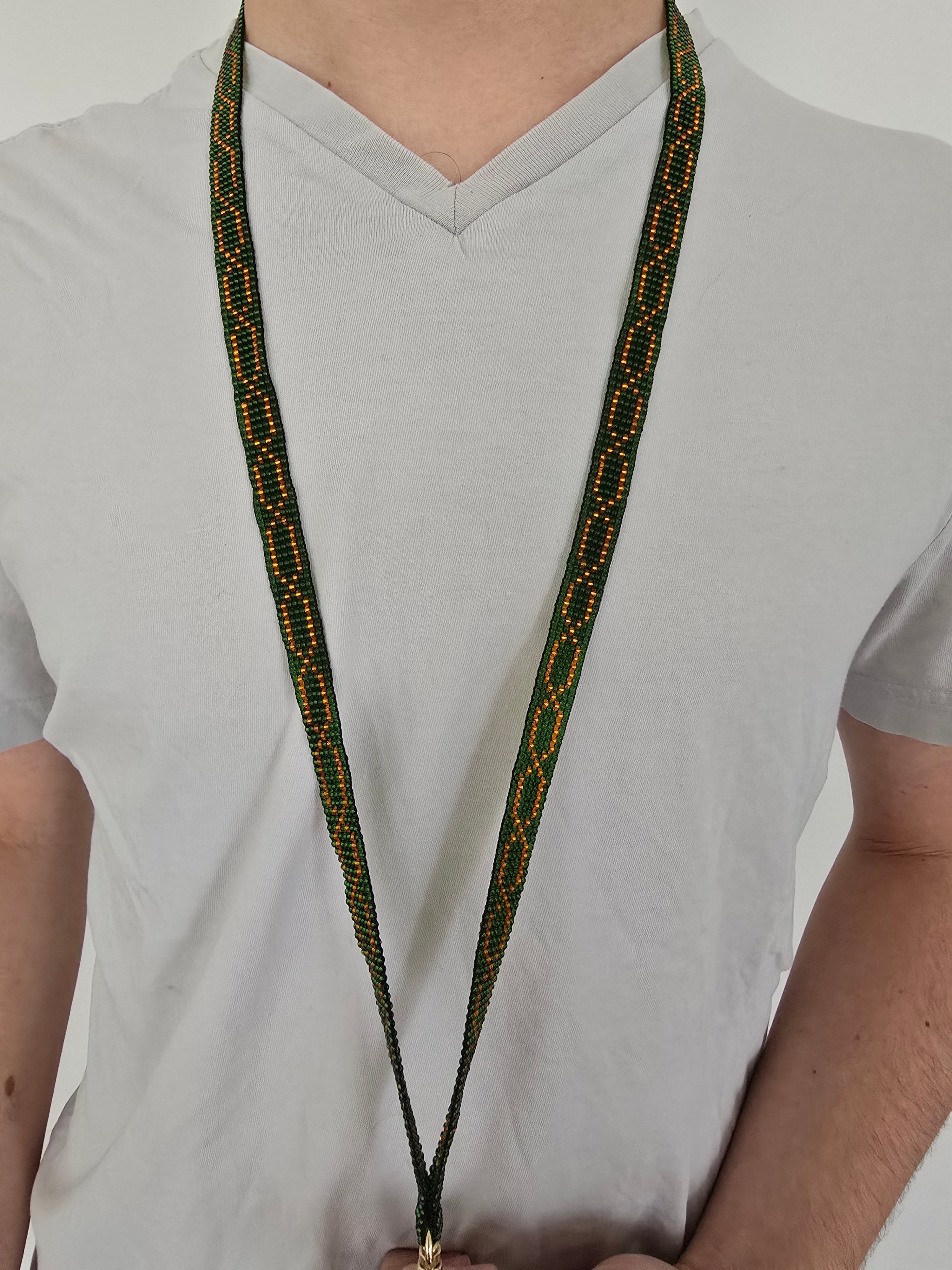 Porte-badge Diva Vert & Orange