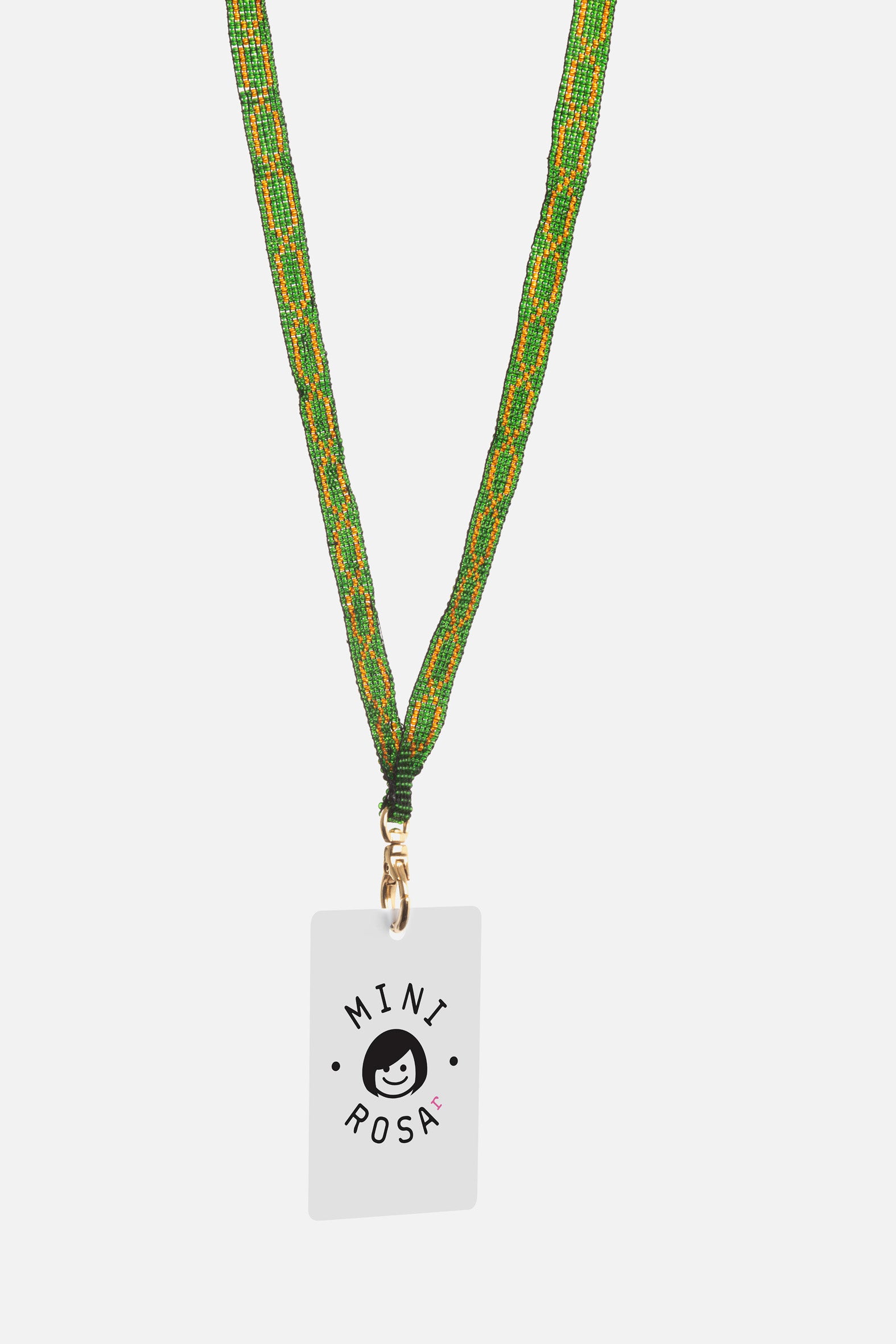 Porte-badge Diva Vert & Or