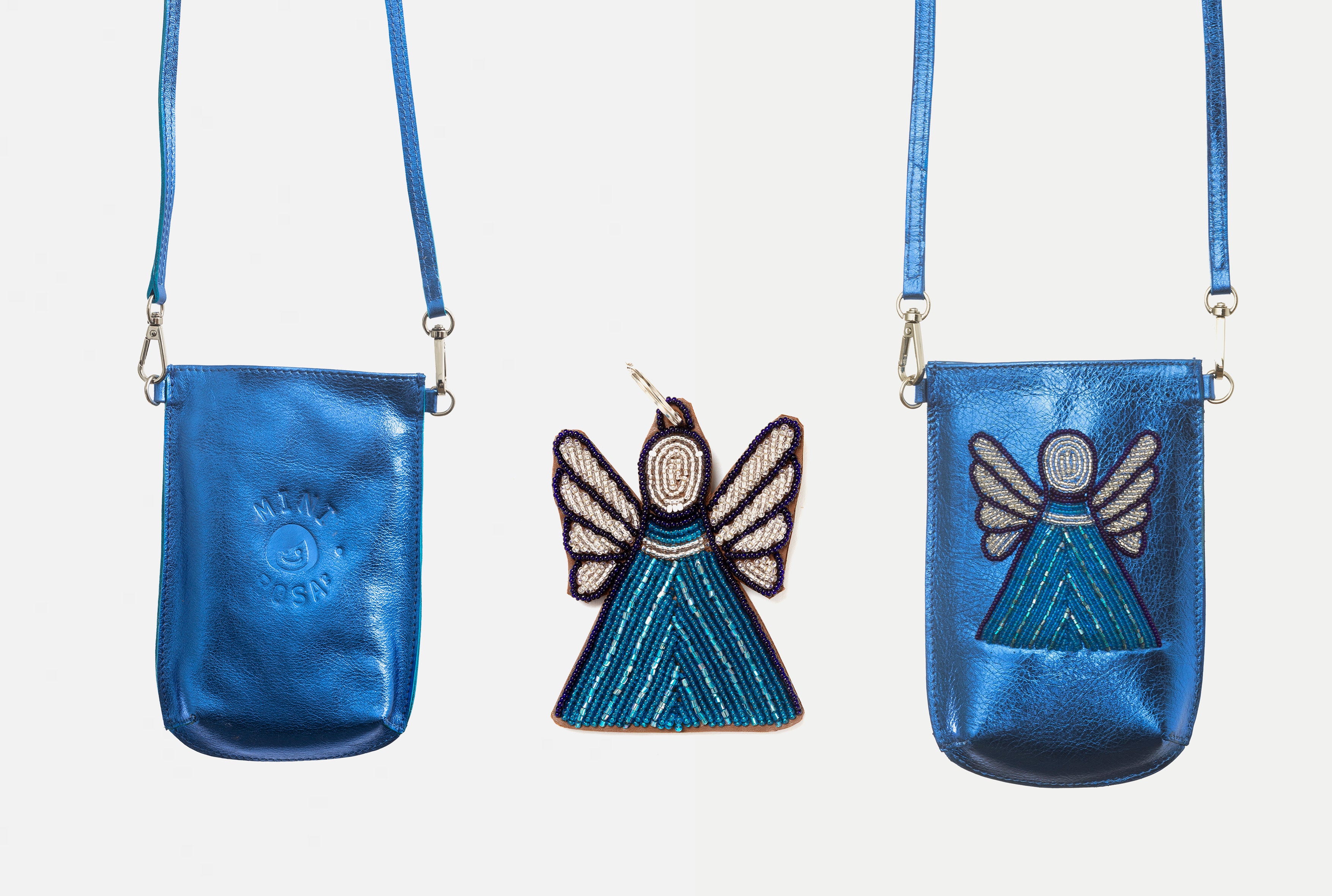 Porte-Téléphone Bravo Laminé Bleu - Ange Bleu