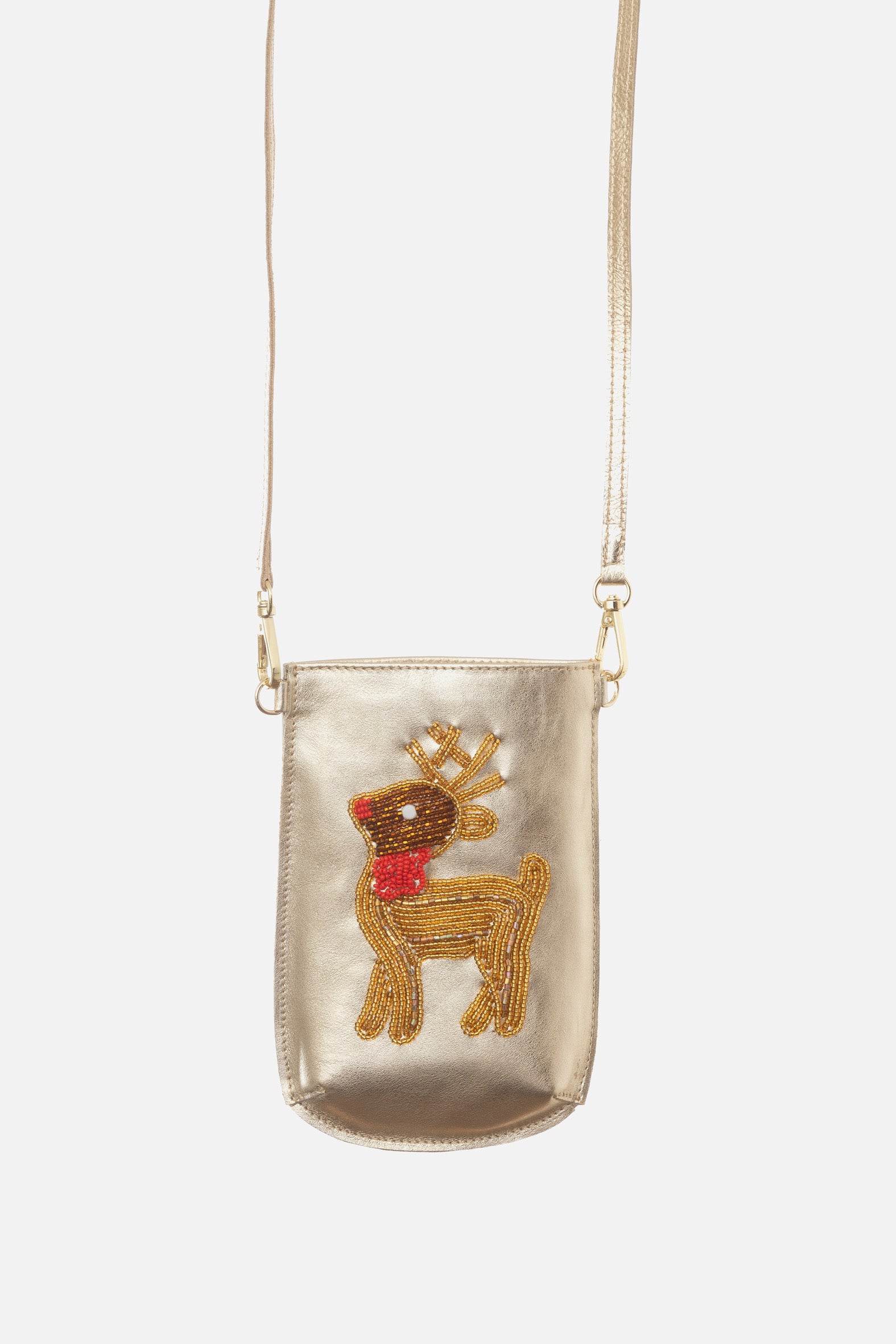 Porte-Téléphone Bravo Laminé Or - Renne Or