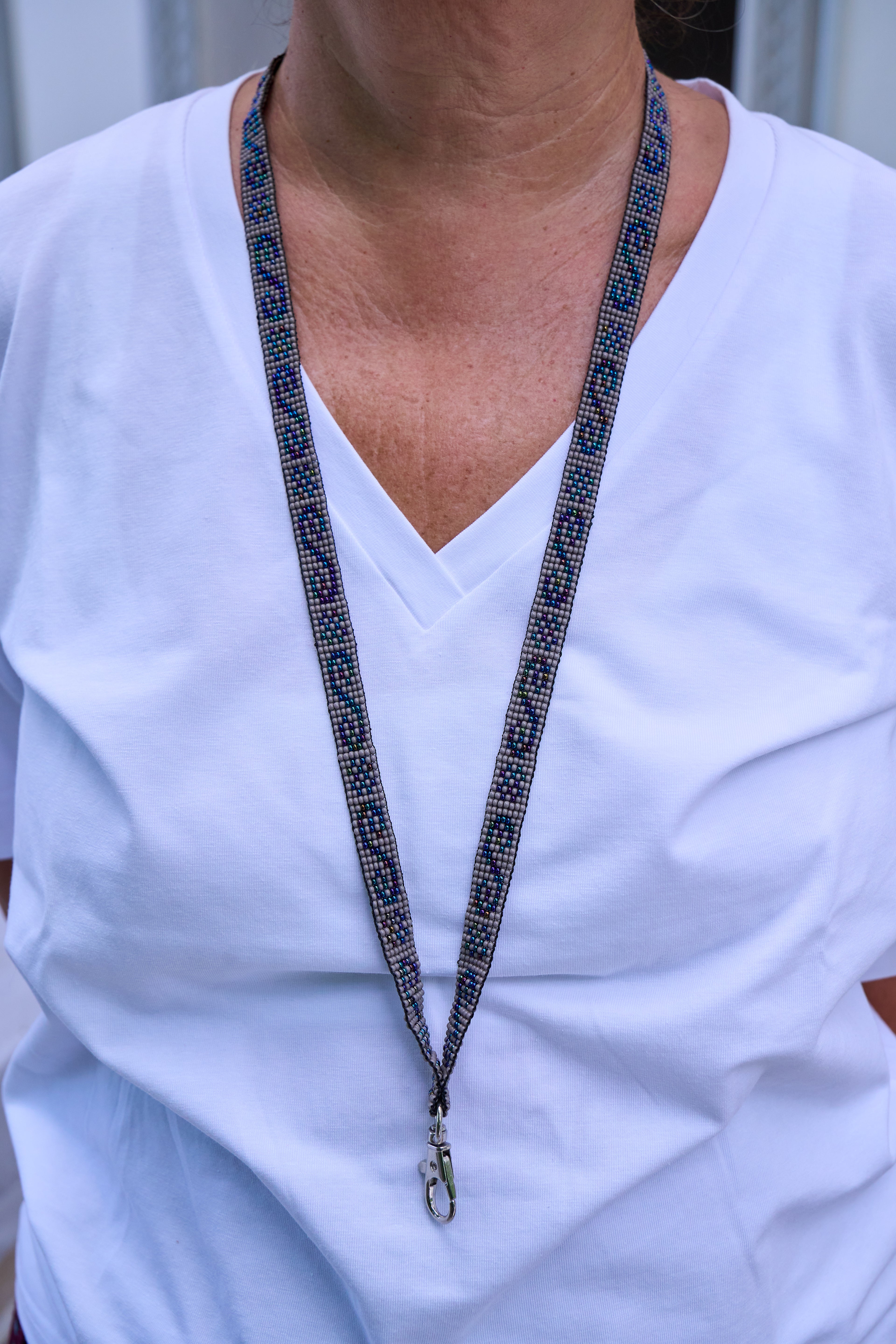 Porte-badge Riviera Gris