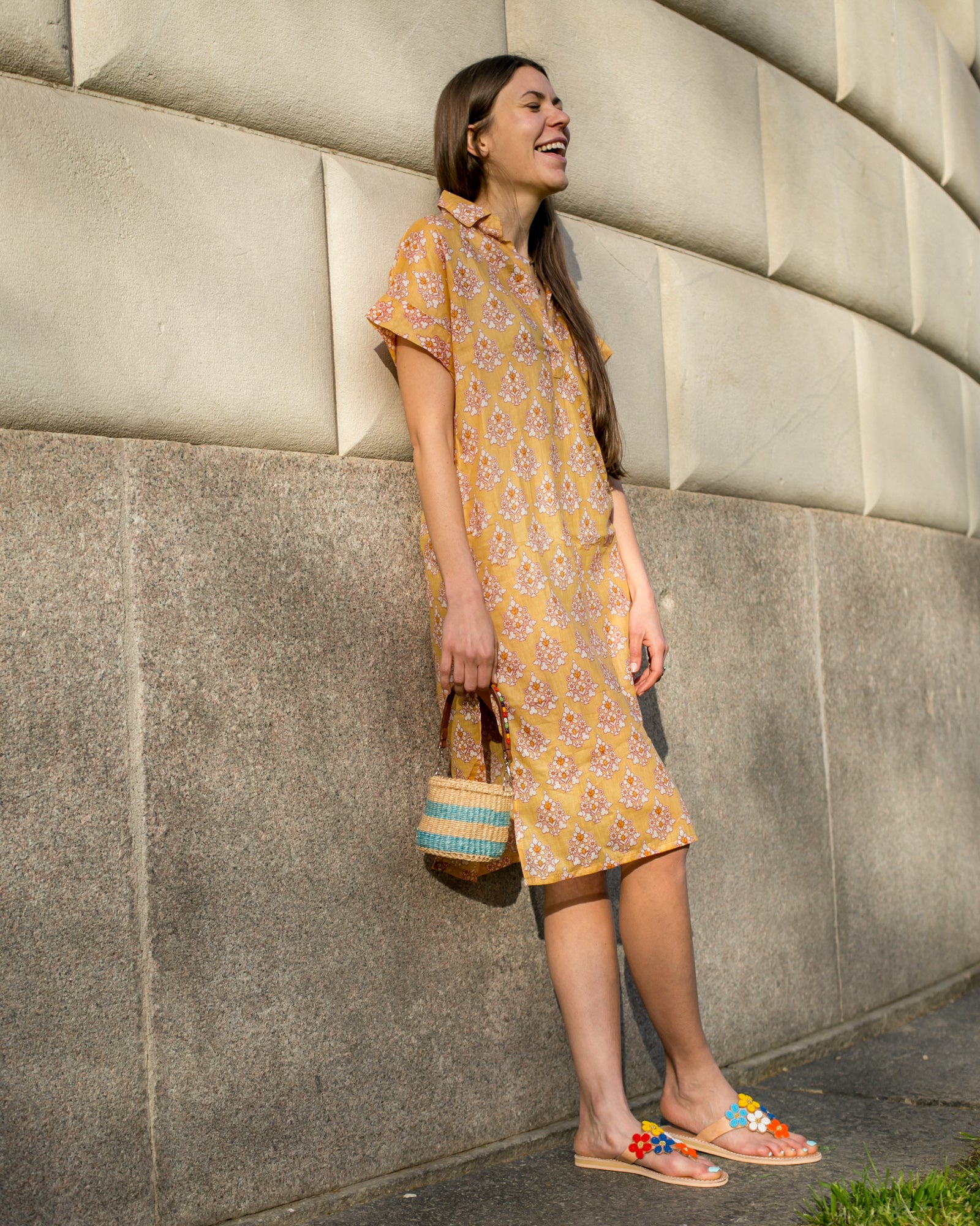 Robe courte été femme en coton léger