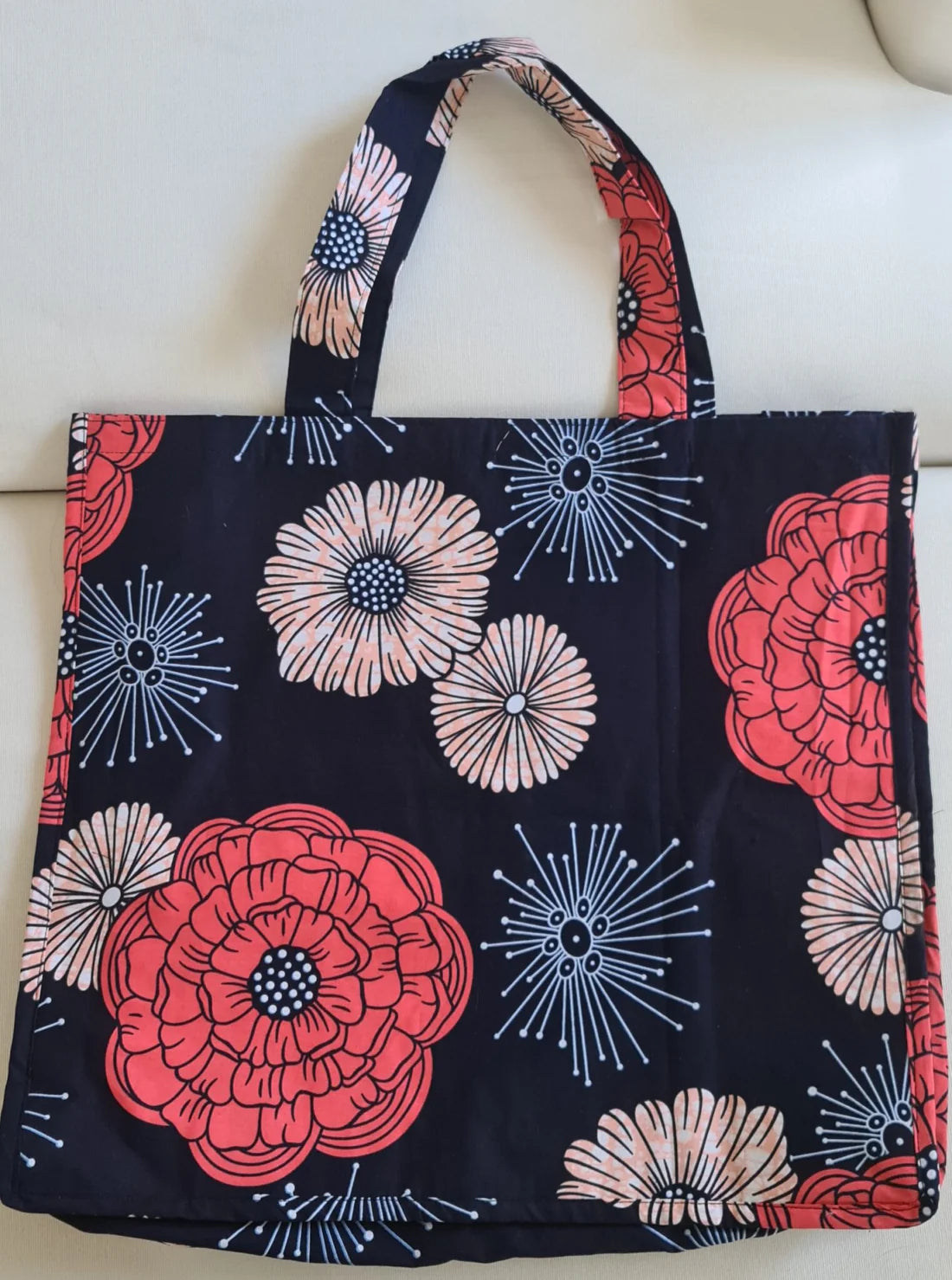 Bahati Tote Bag Pink Flowers - Main Image