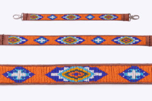 Masai Dog & Cat Collar - Trendy Orange