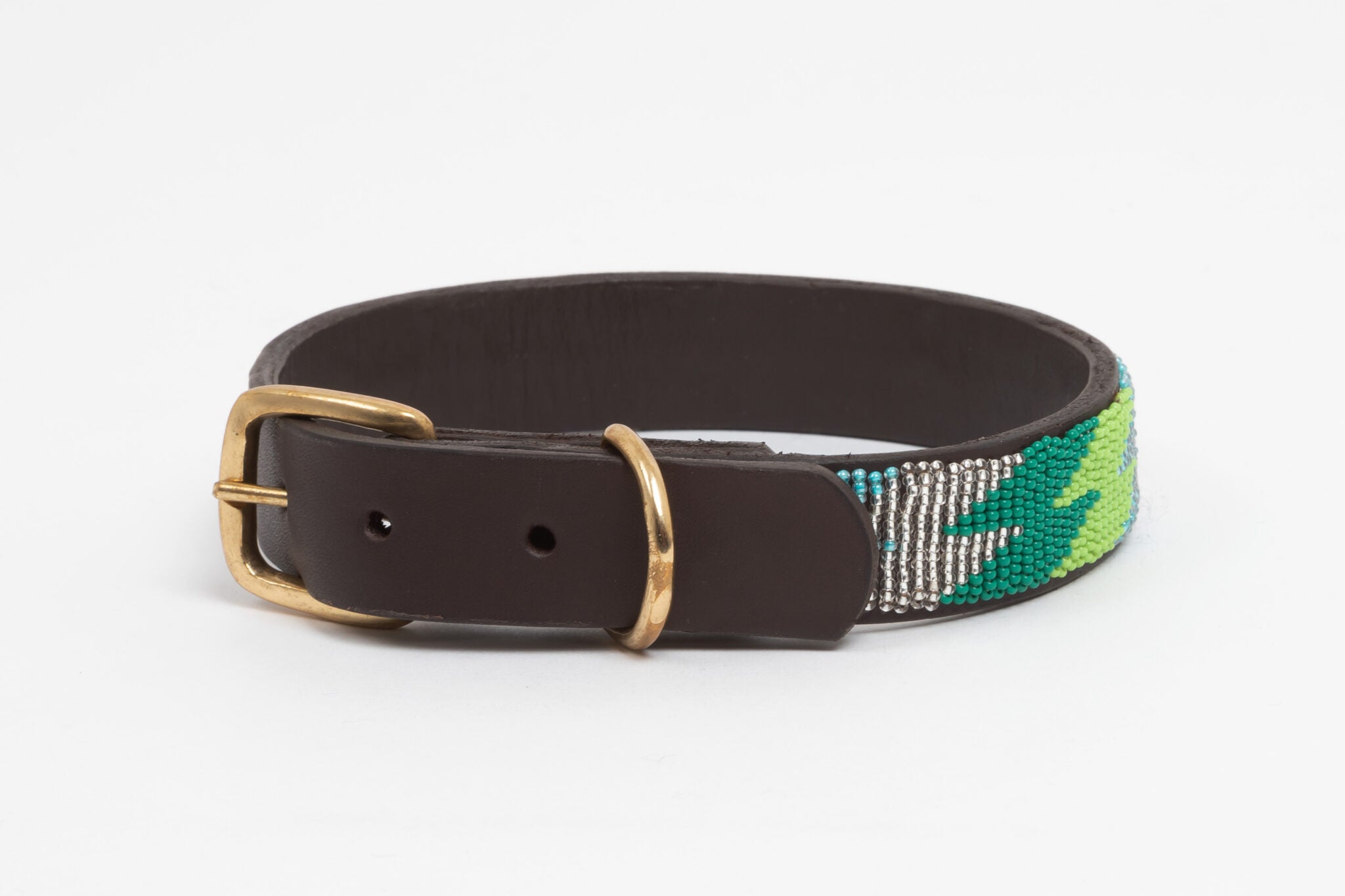 Masai Dog & Cat Collar - Zeta (Green)