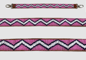 Ceinture Masaï - Zig Zag (Pink)