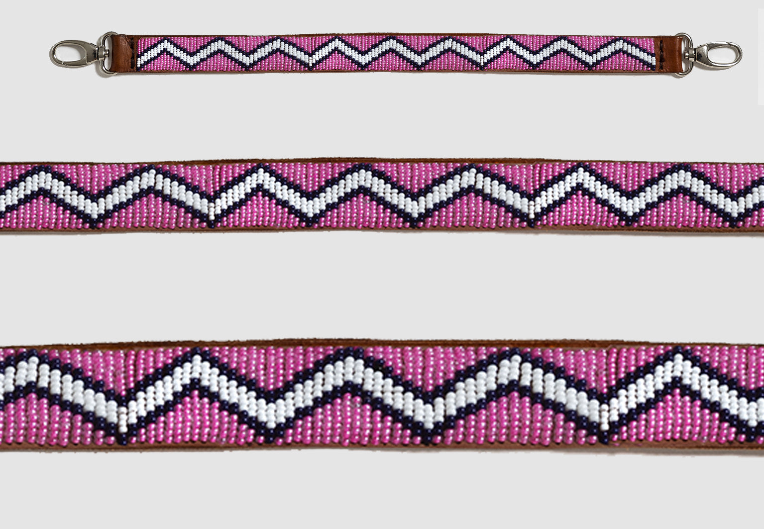 Bandoulière Masaï - Zig Zag (Pink)