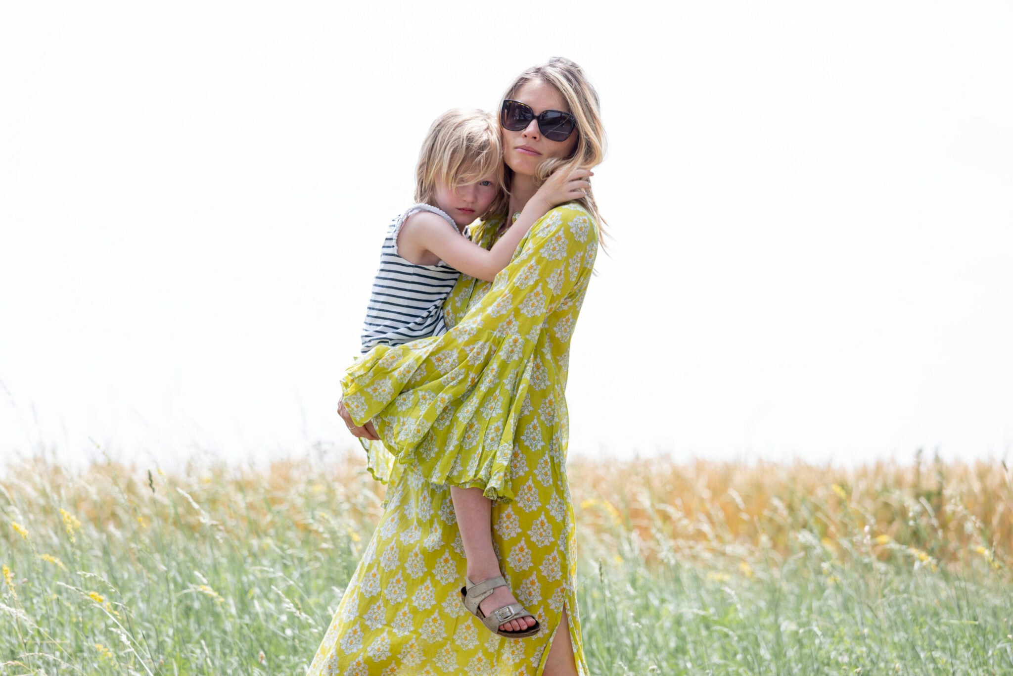 Robe été femme en coton léger et manches à volants