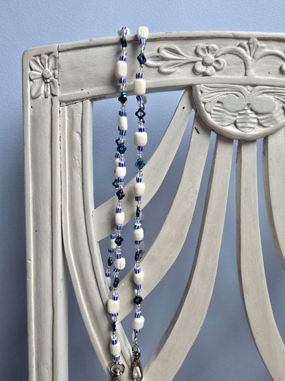 Bandoulière Rosa Corne dans les tons du Blue