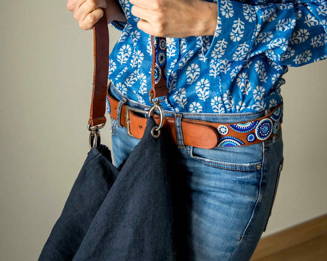 Ceinture Masai - Pili Pili (Blue)