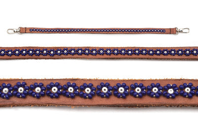 Masai Dog &amp;amp; Cat Collar - Daisy (Blue)