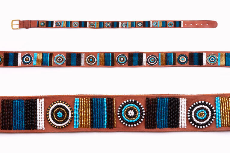 Bandoulière Masai - Rainbow & Sun (Gold)