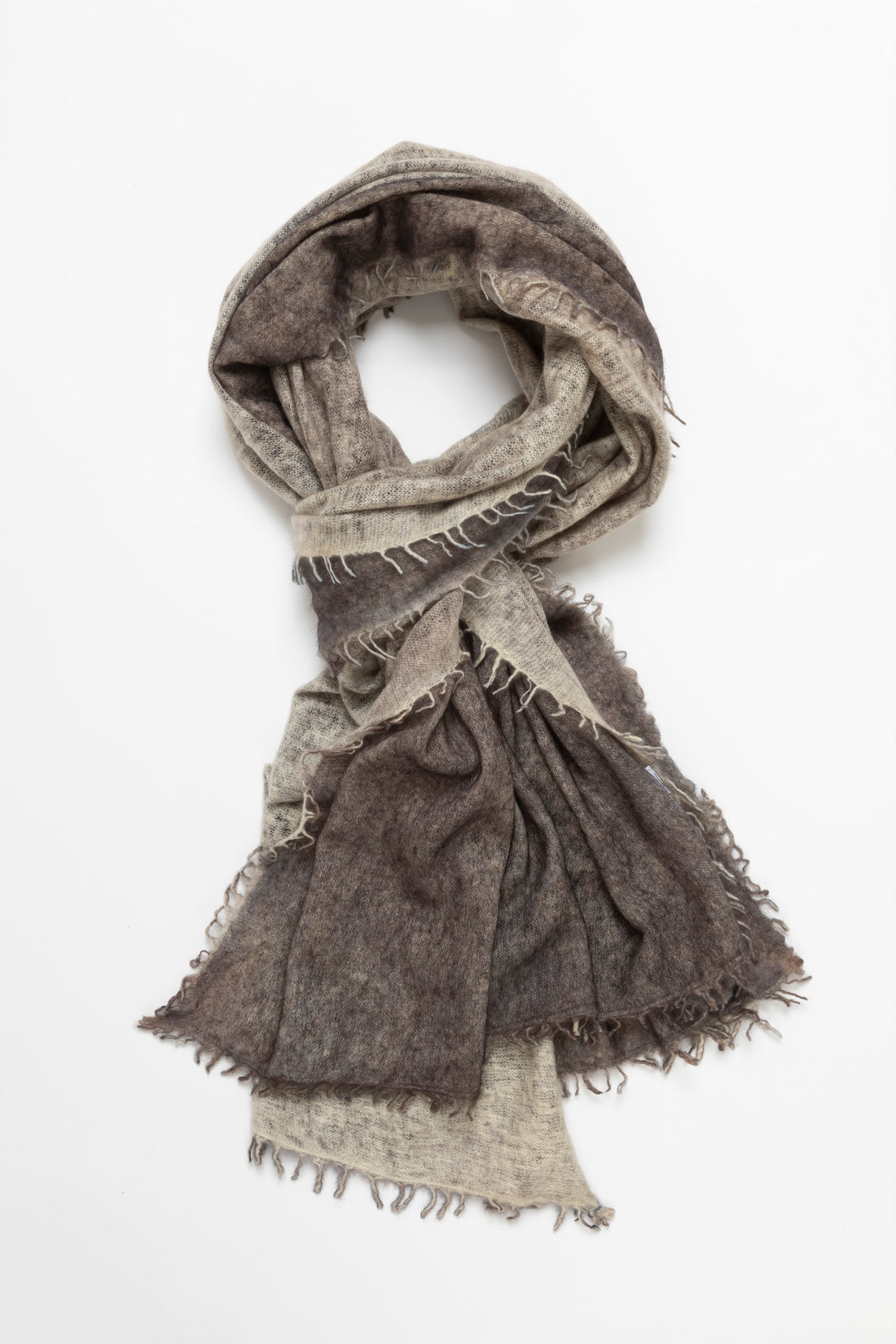 Echarpe en Cashmere Spray - Marron