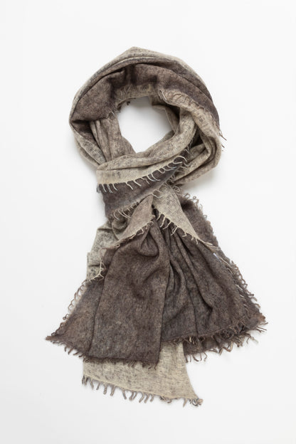 Echarpe en Cashmere Spray - Marron