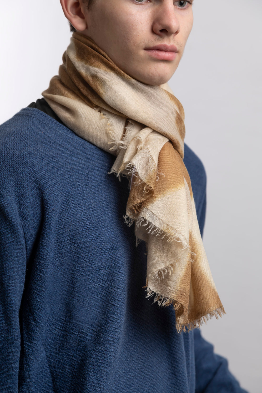 Echarpe en Cashmere Ultra Light - Camuflage Beige