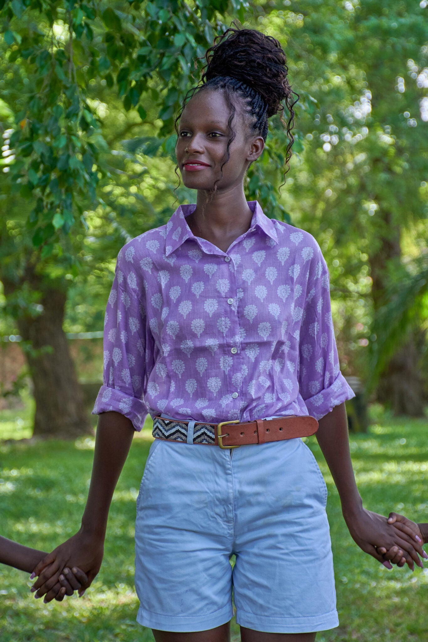 Chemise coton léger été femme en nuage de coton imprimés colorés