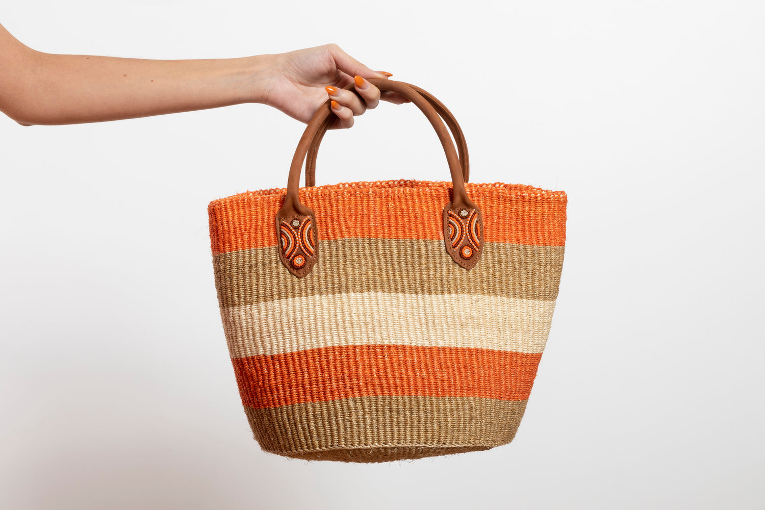 Panier en sisal - Orange
