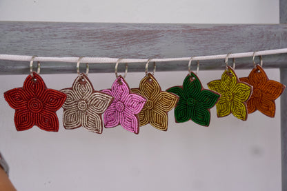 Porte-clés / Charms Fleurs de Noël