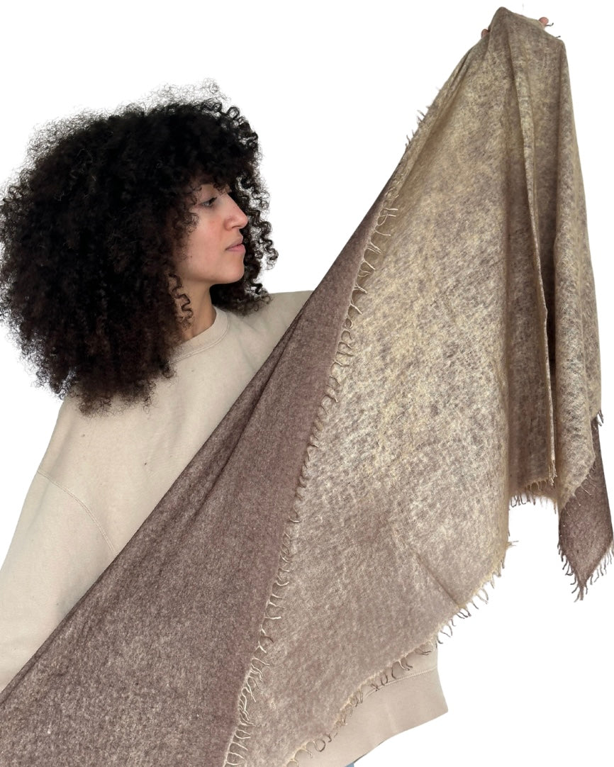 Echarpe en Cashmere Spray - Beige