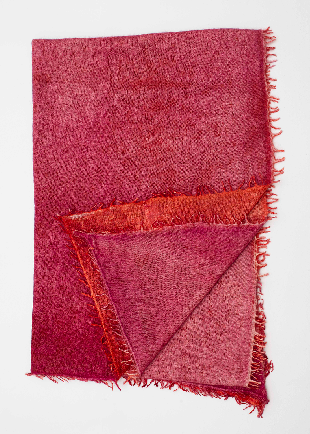 Echarpe en Cashmere Spray - Rose &amp; Orange