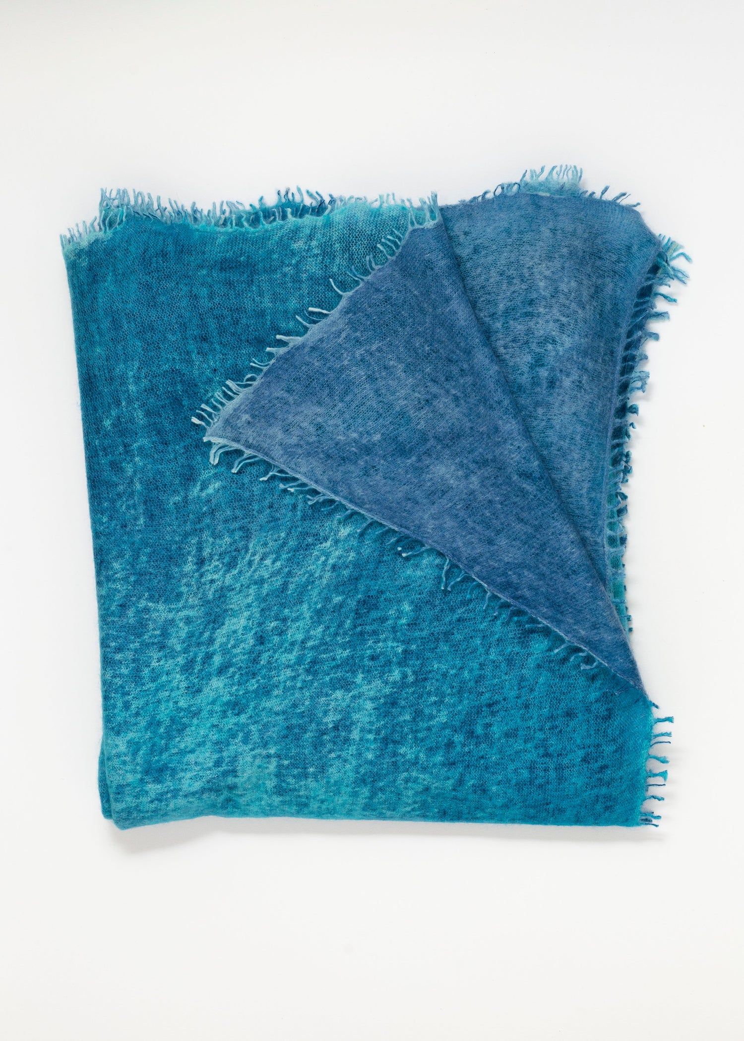 Echarpe en Cashmere Spray - Bleu Turquoise