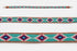 Ceinture MiniRosa en cuir brun avec perles et motifs Tumaini Masai, fait main au Kenya