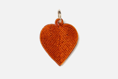 Porte-clés / Charms Cœurs Orange